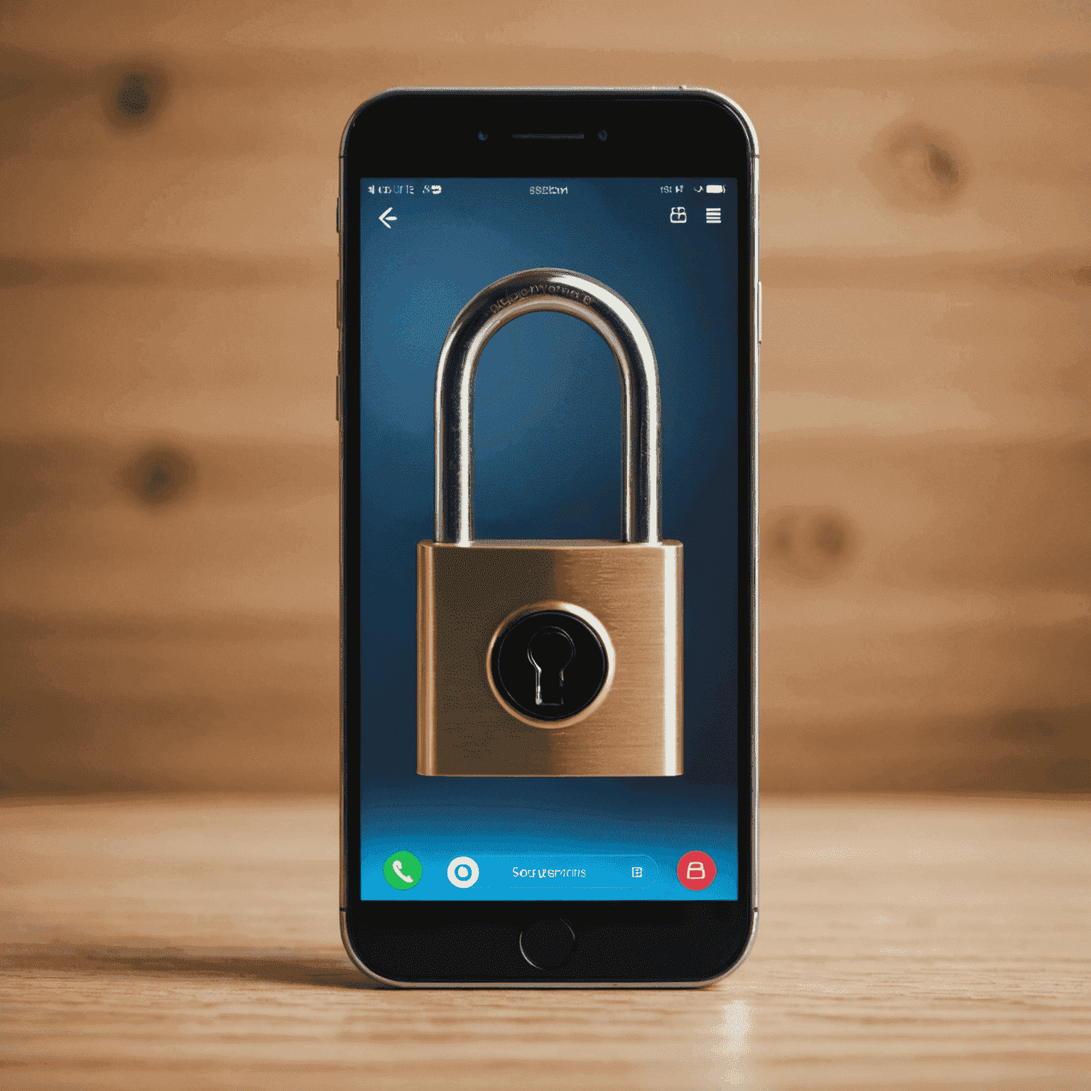 Image illustrant la sécurité en ligne avec un cadenas sur un smartphone